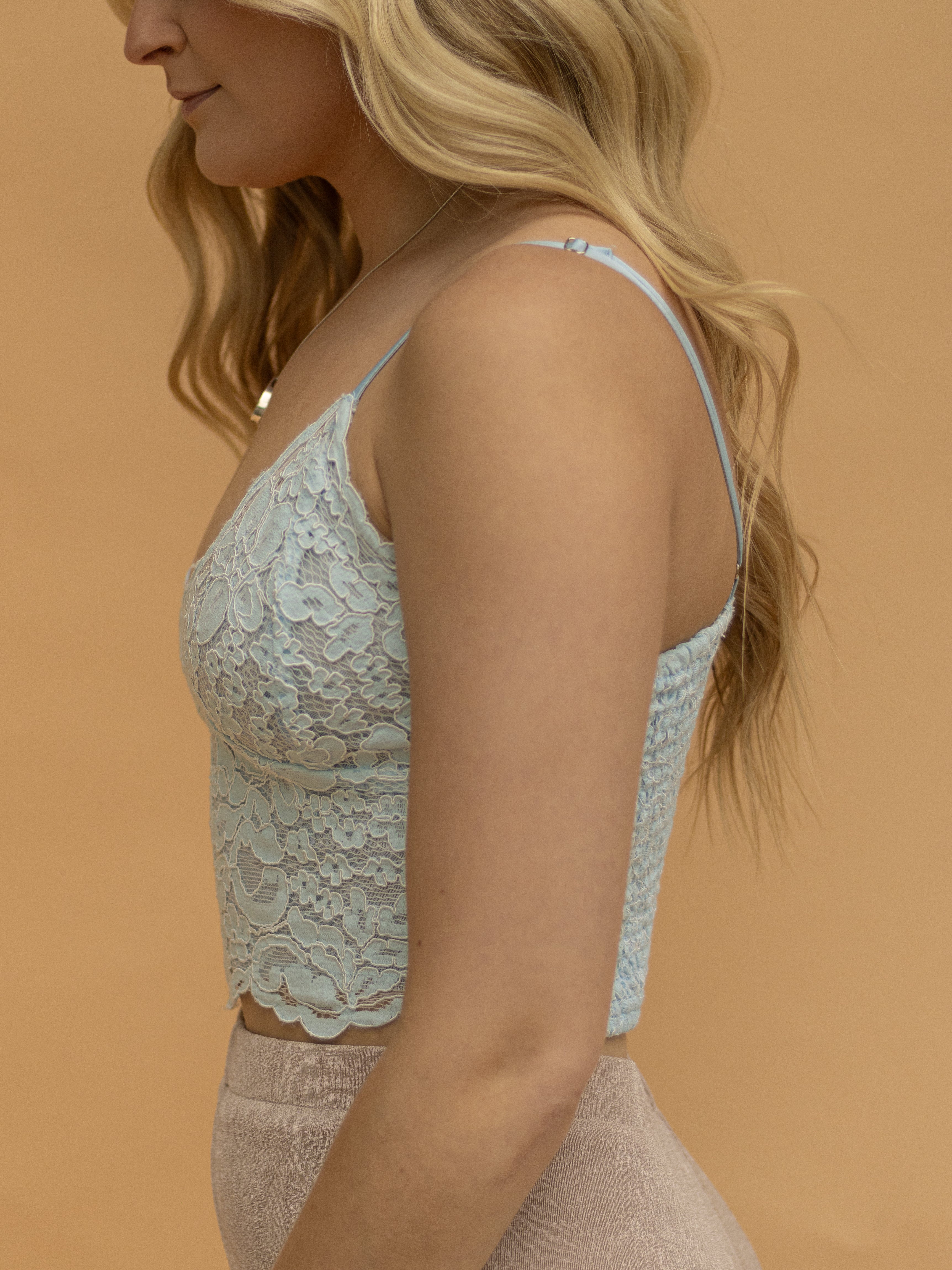 Clear Skies Lace Bralette Top