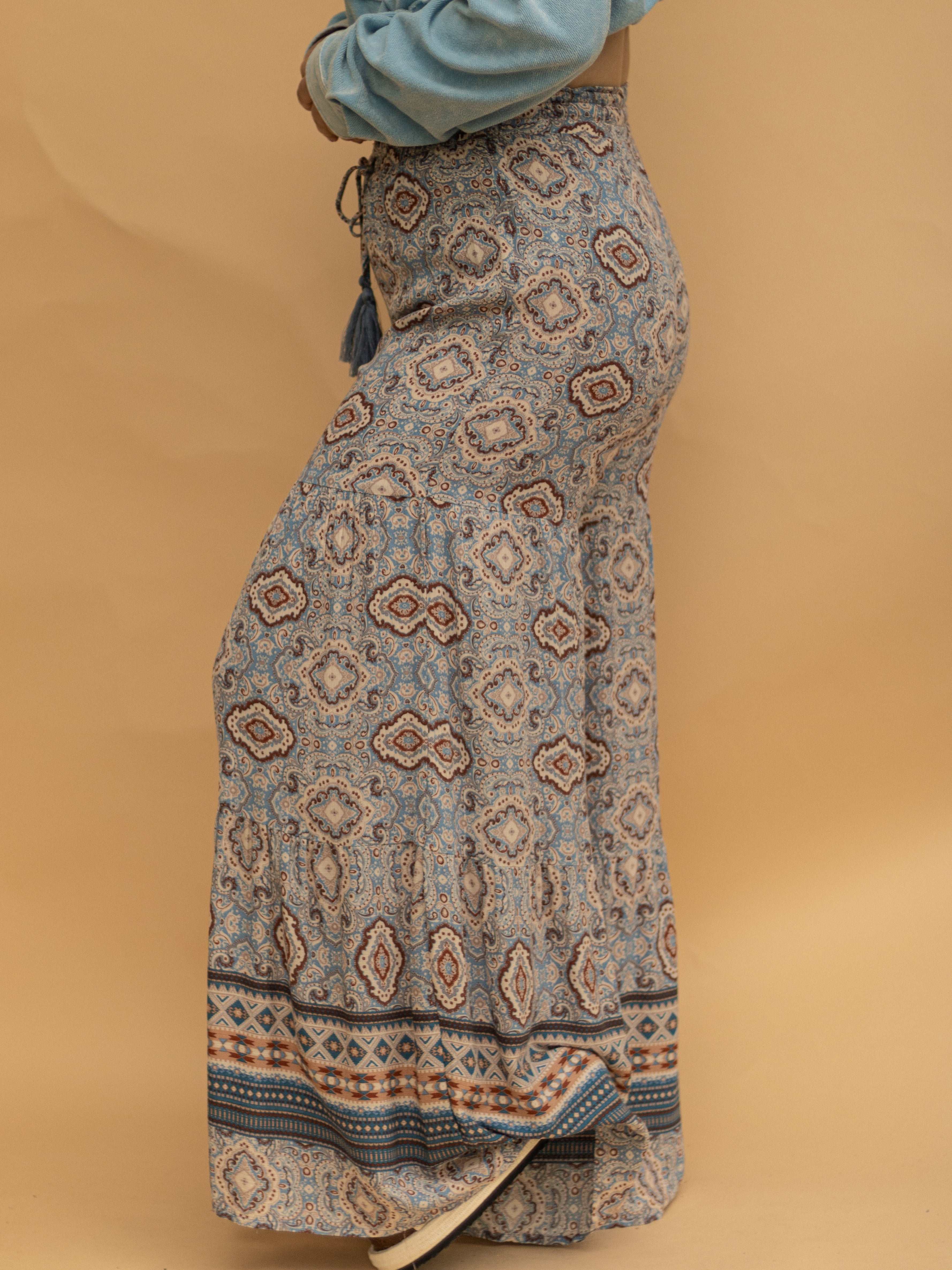 Dipped in Blues Palazzo Pants