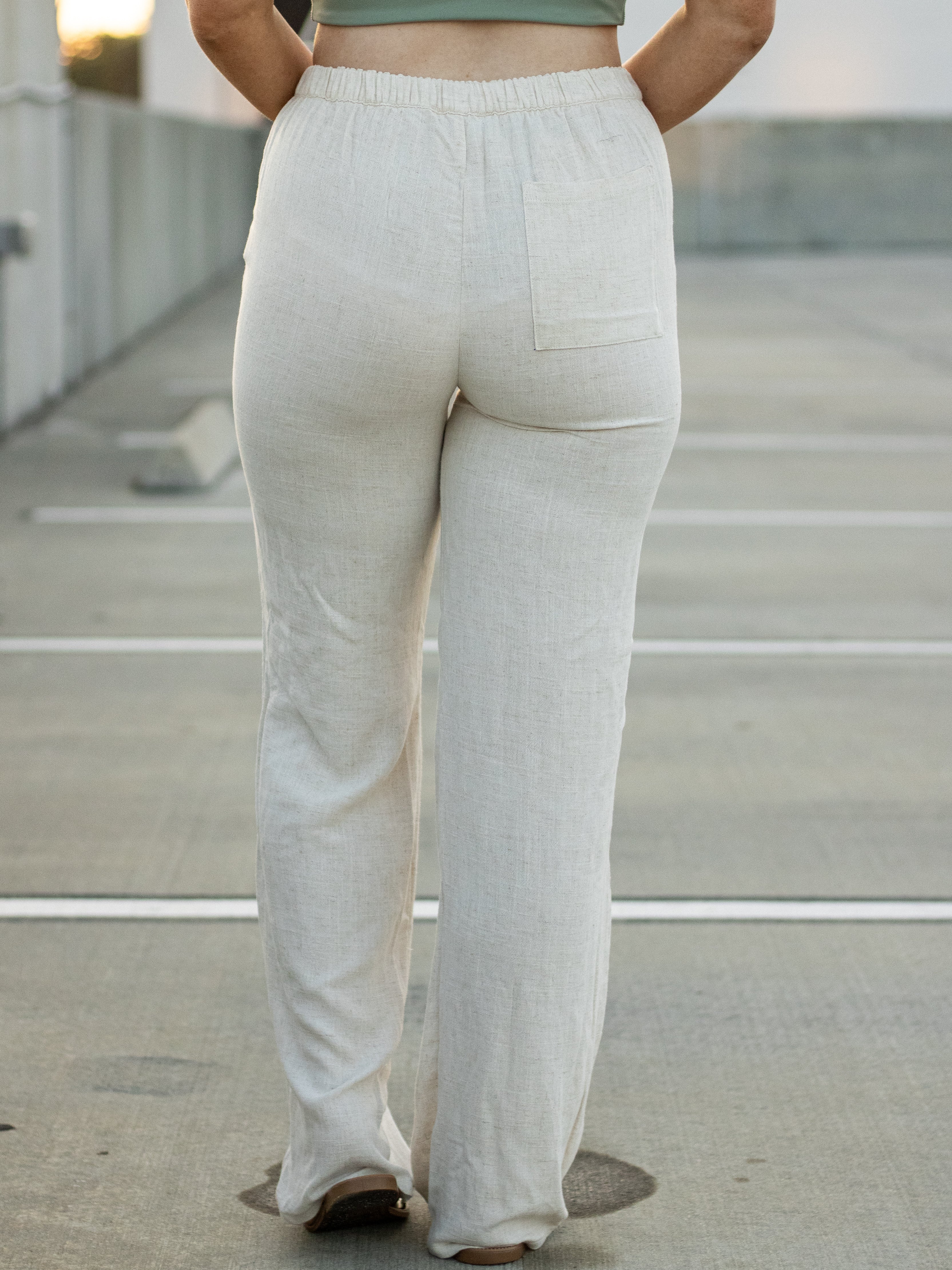 Coastal Haze Linen Pants