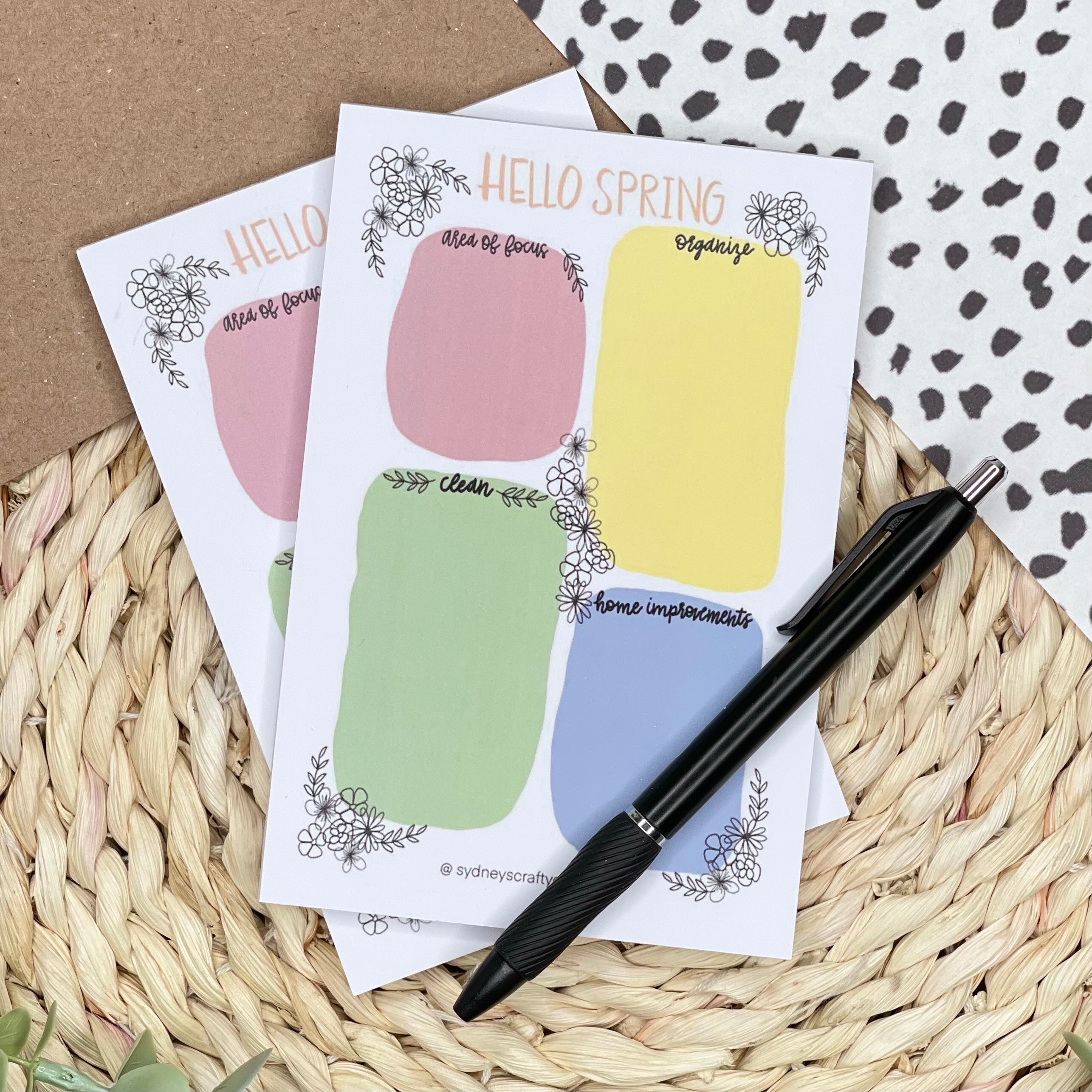 Spring Cleaning | 4x6 Notepad