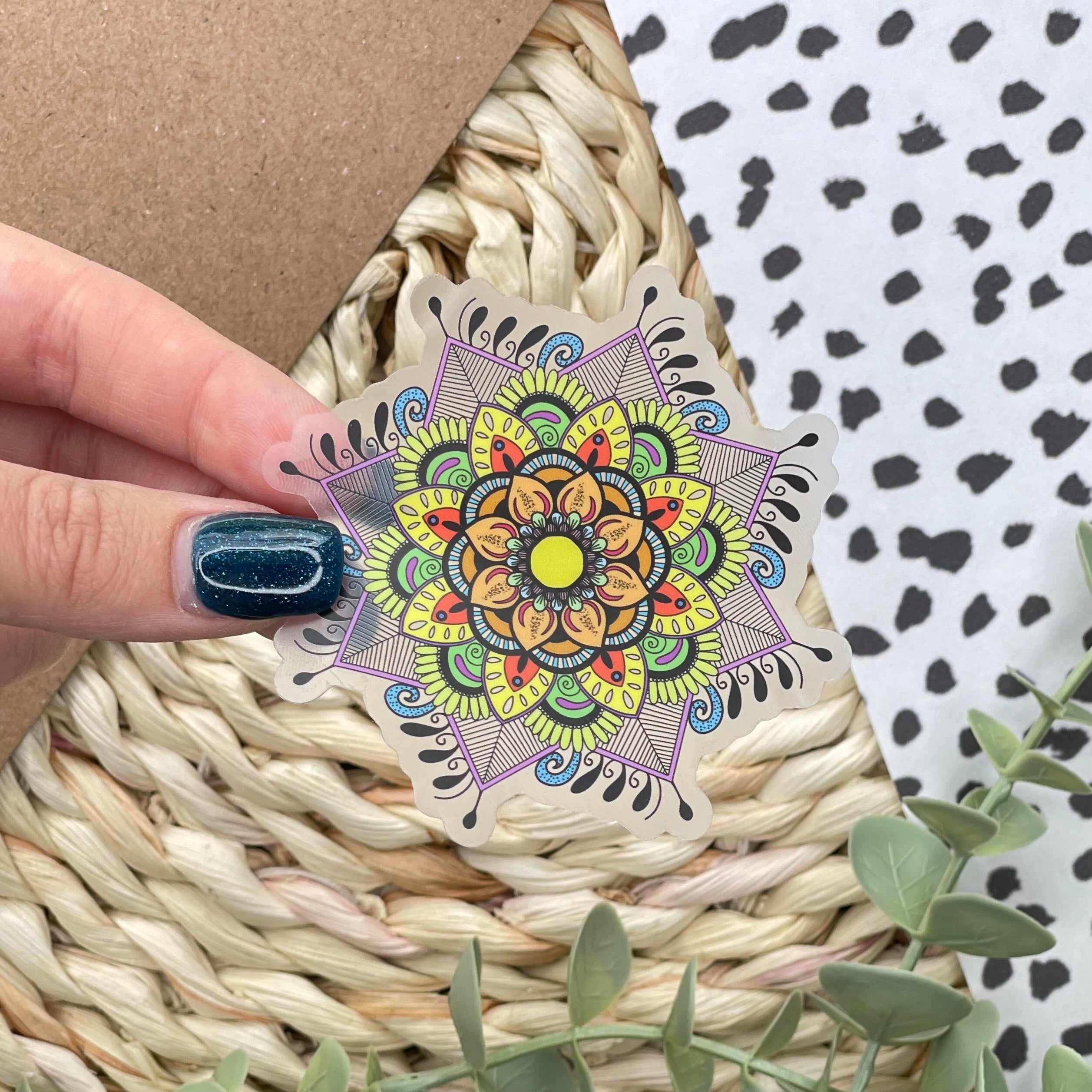 Colorful Mandala | Clear Waterproof Sticker